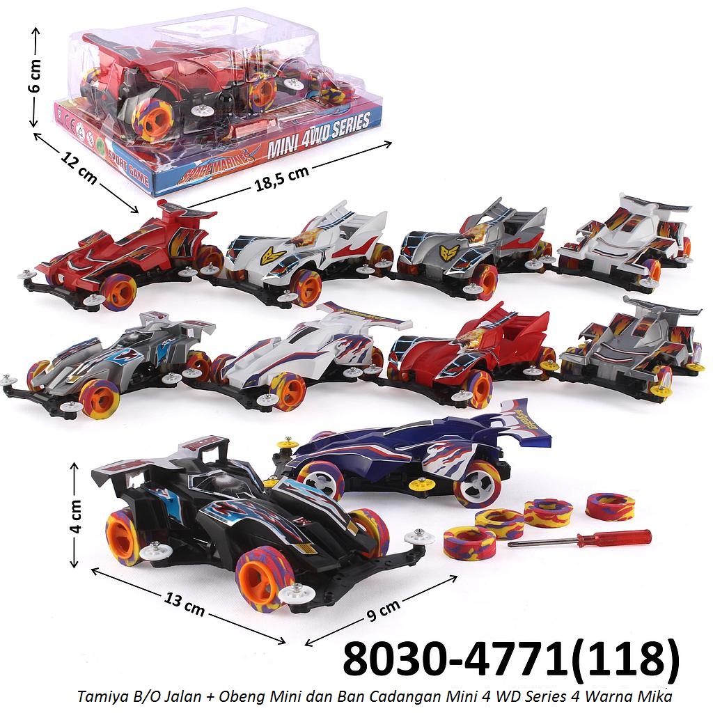 Tamiya B/O Jalan + Obeng Mini dan Ban Cadangan Mini 4 WD Series Mika @192