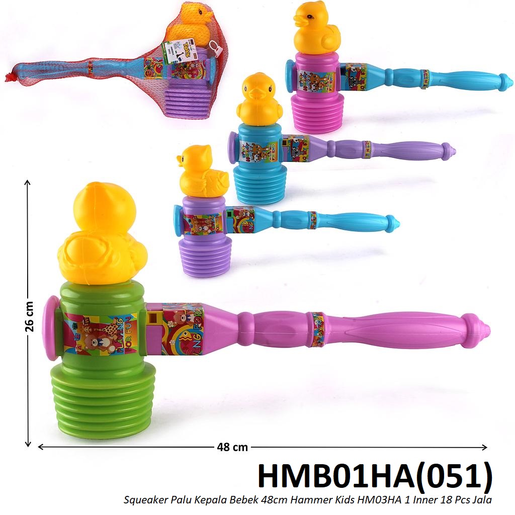 Squeaker Palu Kepala Bebek 48 cm Hammer Kids HM03HA 1 Inner 18 Pcs Jala @72