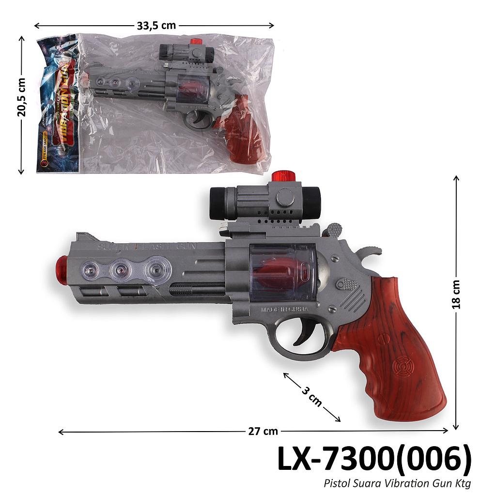 Pistol B/O Getar Suara Lampu Vibration Gun 1 Inner 54 Pcs Ktg Opp @108
