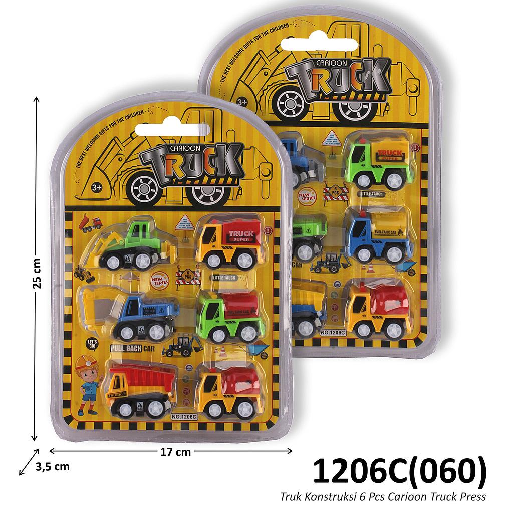Truk Konstruksi Set 6 Pcs P/B Carioon Truck Press @180