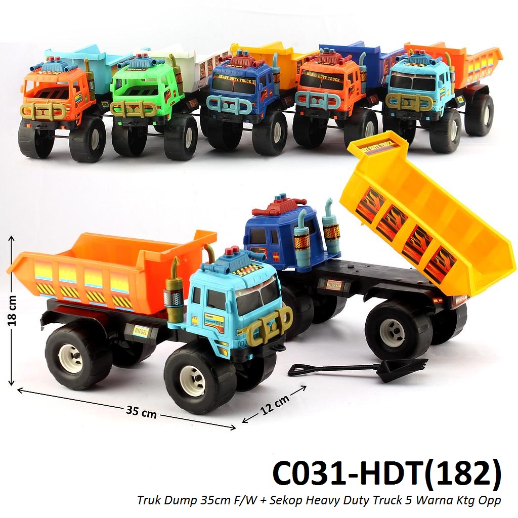 Truk Dump 35 cm F/W + Sekop Heavy Duty Truck Ktg Opp @18
