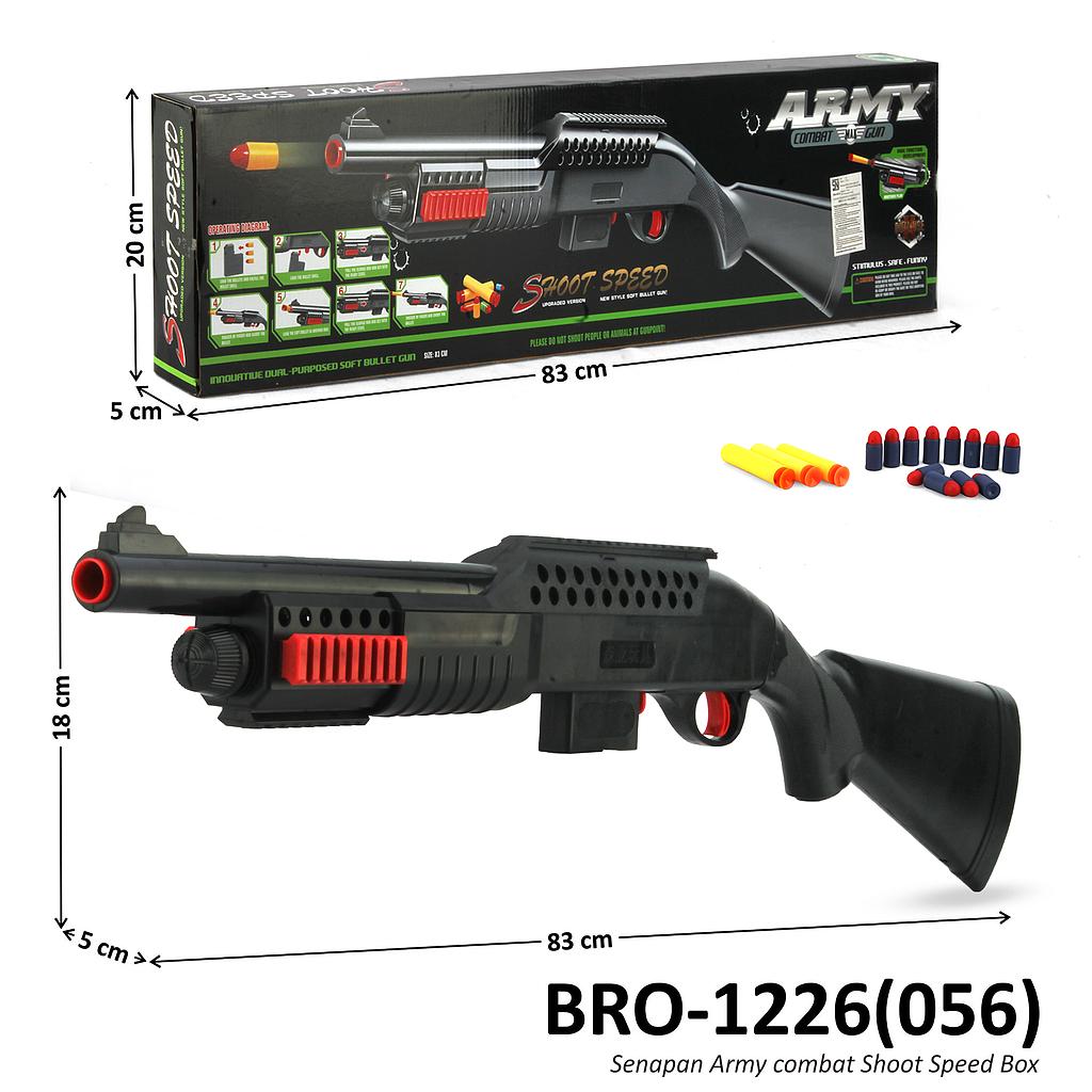Senapan Peluru Gabus Tarik + Peluru Gabus Shoot Speed 1 Inner 15 Pcs Box @30