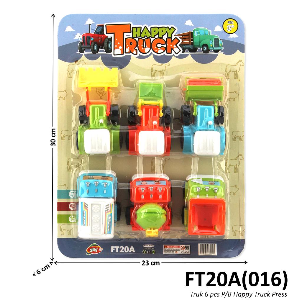 Truk Konstruksi 6 Pcs P/B Happy Truck Press @72