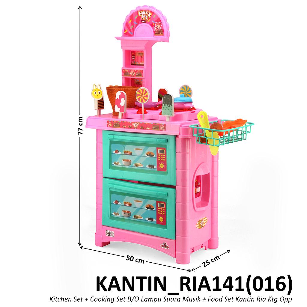 Kitchen Set Permen dan Es Krim B/O Suara Musik Lampu Kantin Ria Ktg Opp @8