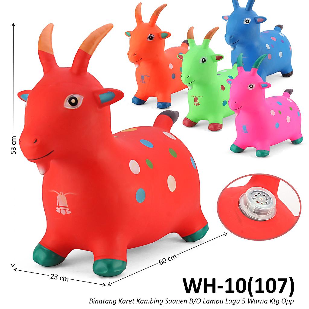 Binatang Karet Kambing B/O Musik Lampu Ktg Opp @24