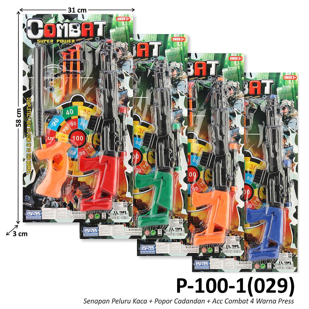 Senapan Peluru Kaca + Popor Cadangan + Acc Combat Press @52