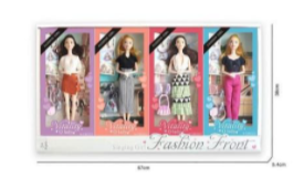 Boneka Barbie Body Padat Lengan Tekuk  + Tas dan Sepatu Vitality Q Lady D-3050 Box Window (Satuan)