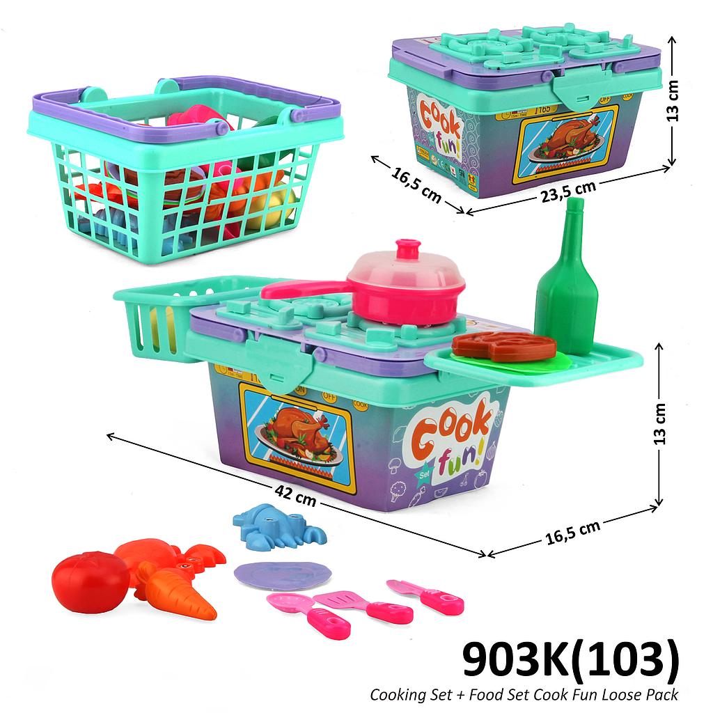 Cooking Set Keranjang Tas Kotak Cook Fun Loose Pack @48
