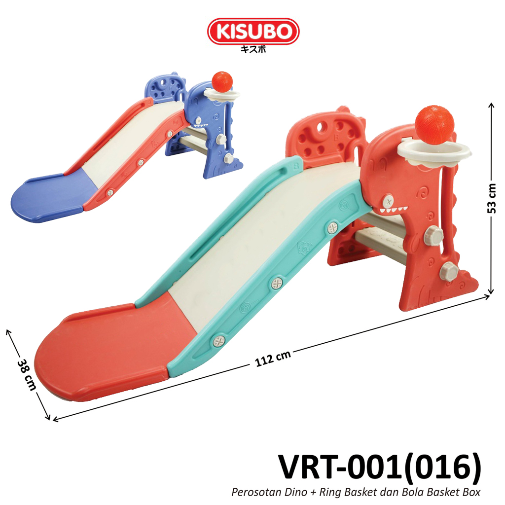 Perosotan Dino + Ring Basket dan Bola Koli @1
