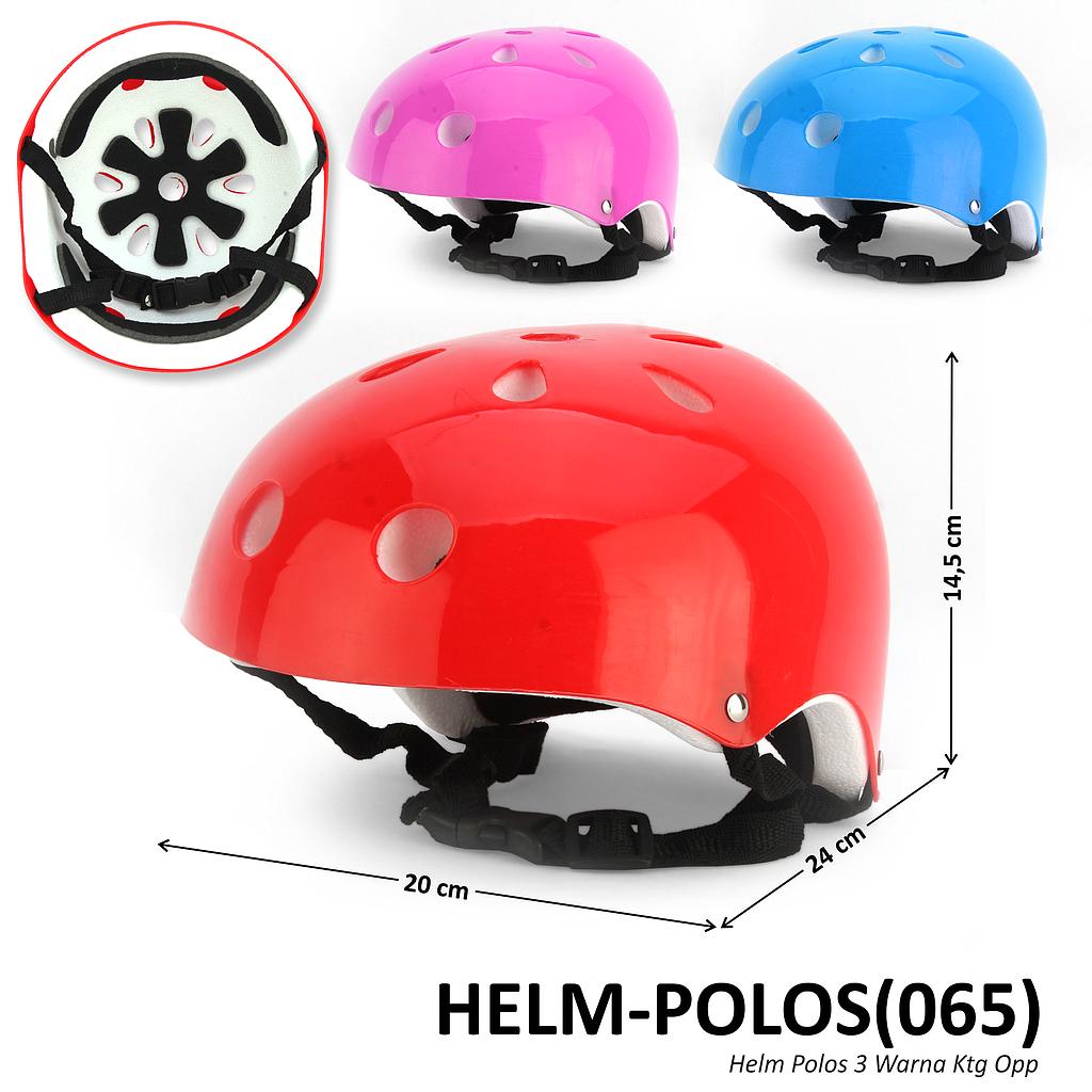 Helm Sepatu Roda / Scooter / Sepeda Anak Polos 3 Warna Ktg Opp @75