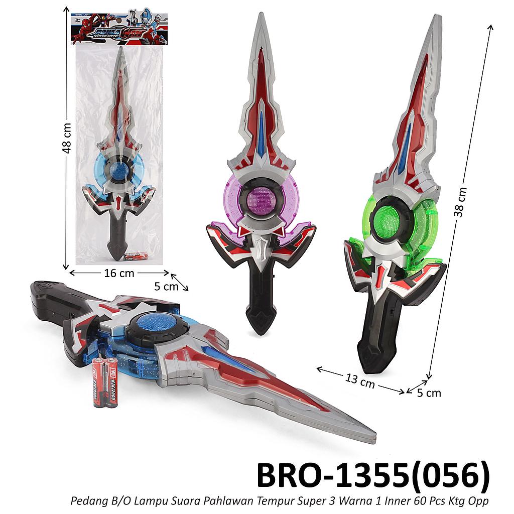 Pedang Ultraman 38 cm B/O Suara Lampu Pahlawan Tempur Super 3 Warna 1 Inner 60 Pcs Ktg Opp @120