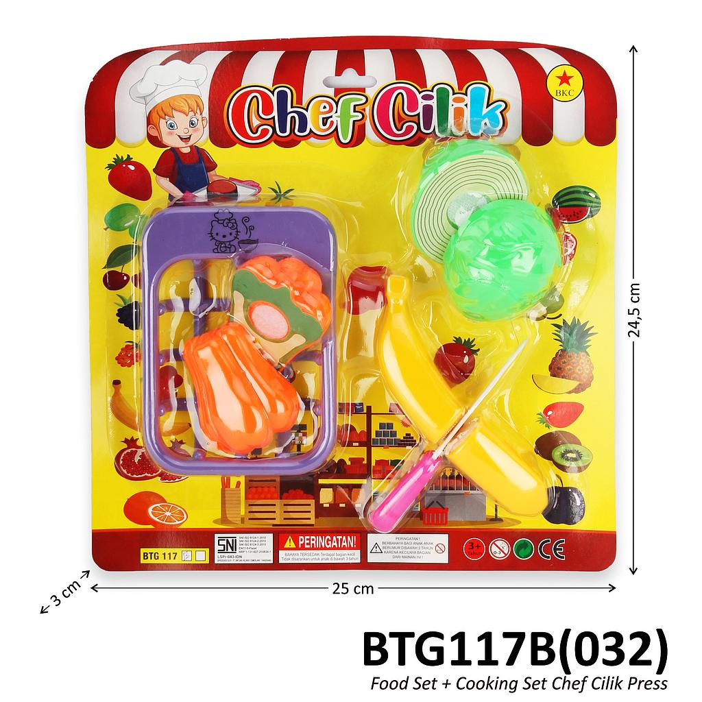 Masak-masakan Buah Sayur Potong Chef Cilik Press @132