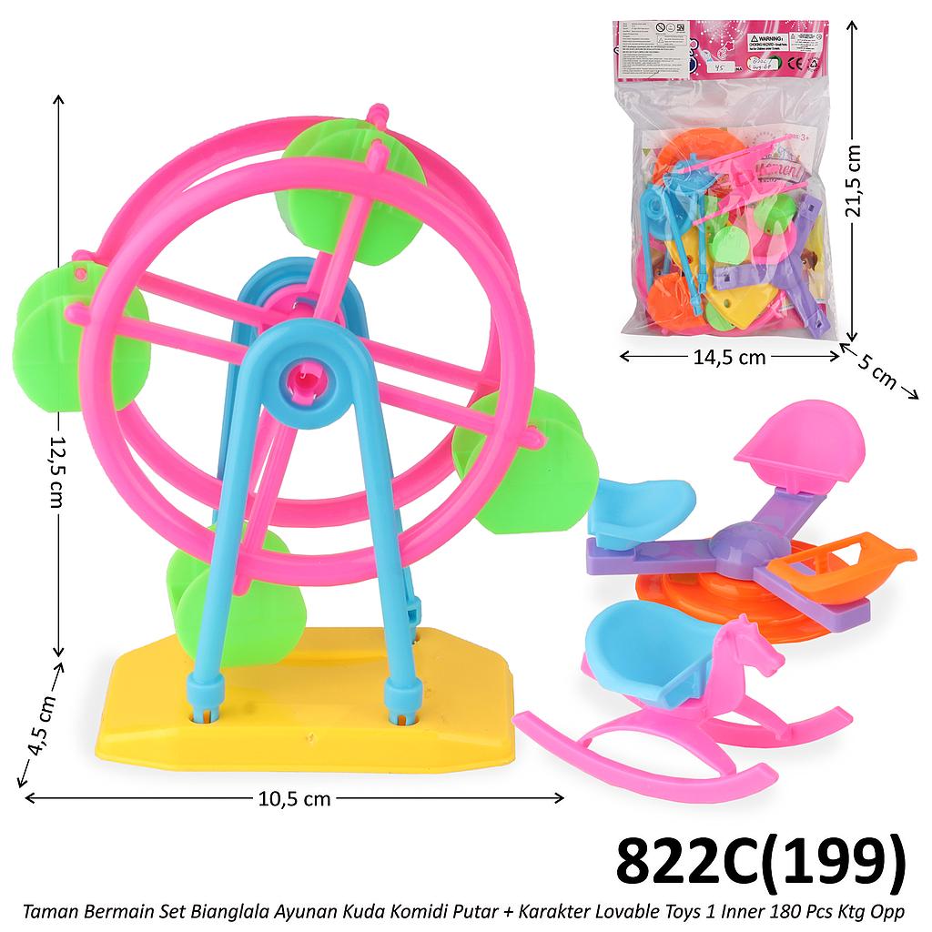 Taman Bermain Set Bianglala Ayunan Kuda Komidi Putar Lovable Toys 1 Inner 180 Pcs Ktg Opp @360