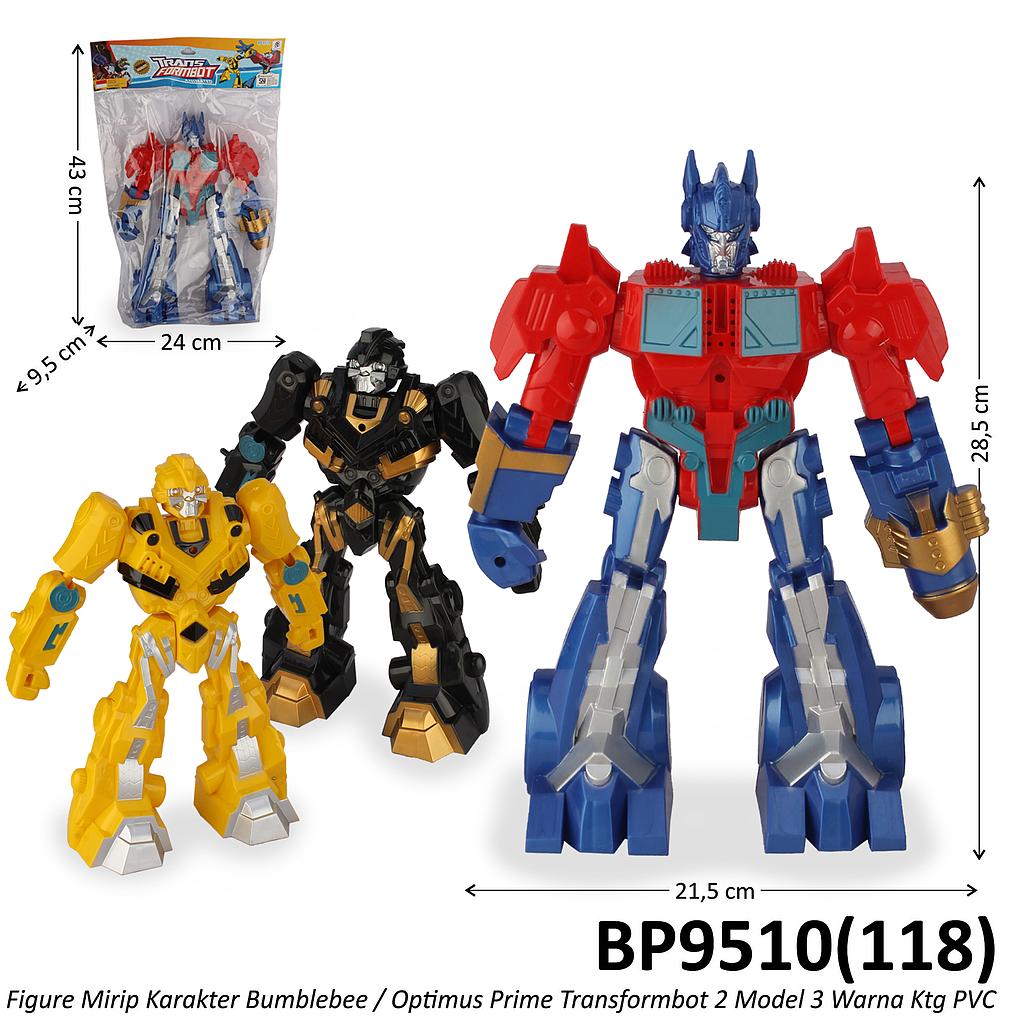 Robot Karakter Transformer Bumblebee / Optimus Prime Transformbot Ktg PVC @96
