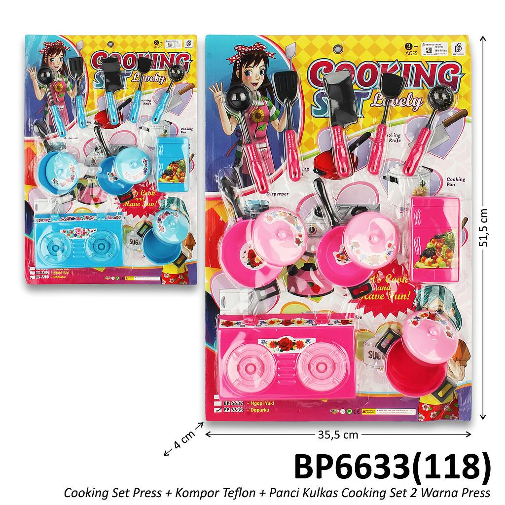 Cooking Set Press + Kompor Teflon + Panci Kulkas Cooking Set Press @42