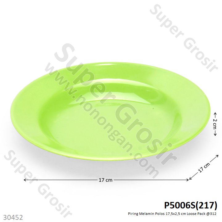 Piring Melamin Polos 17,5x2,5 cm Loose Pack @312
