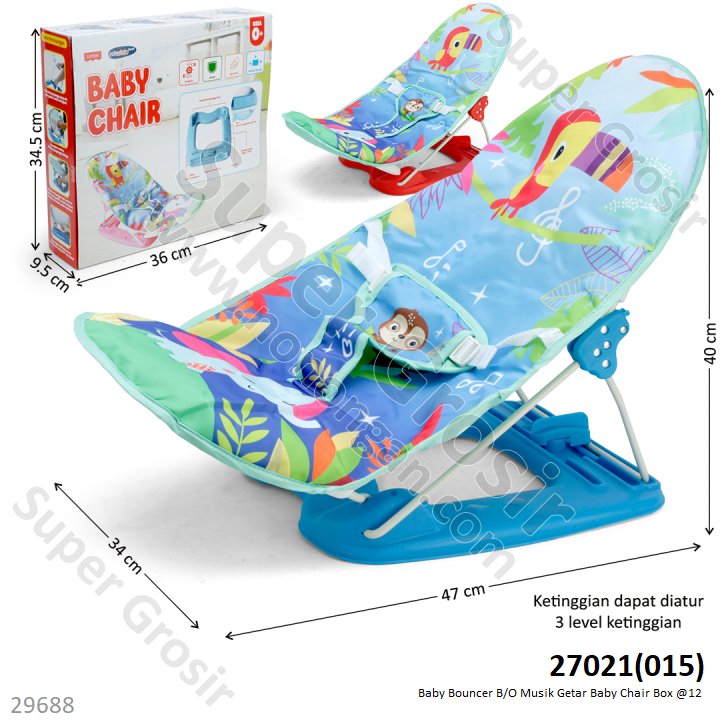 Baby Bouncer B/O Getar Musik Baby Chair Box @18