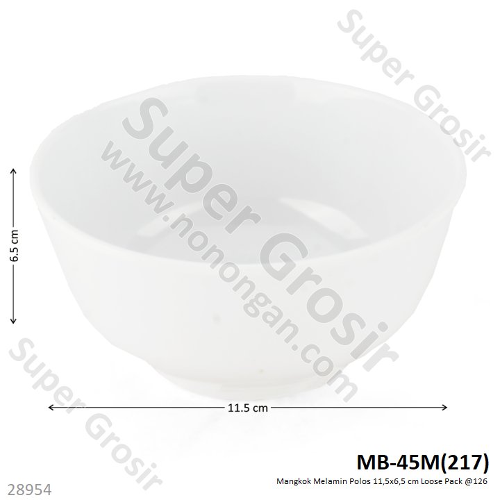 Mangkok Melamin Polos 11,5x6,5 cm Loose Pack @126