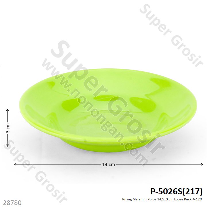 Piring Melamin Polos 14,5x3 cm Loose Pack @120