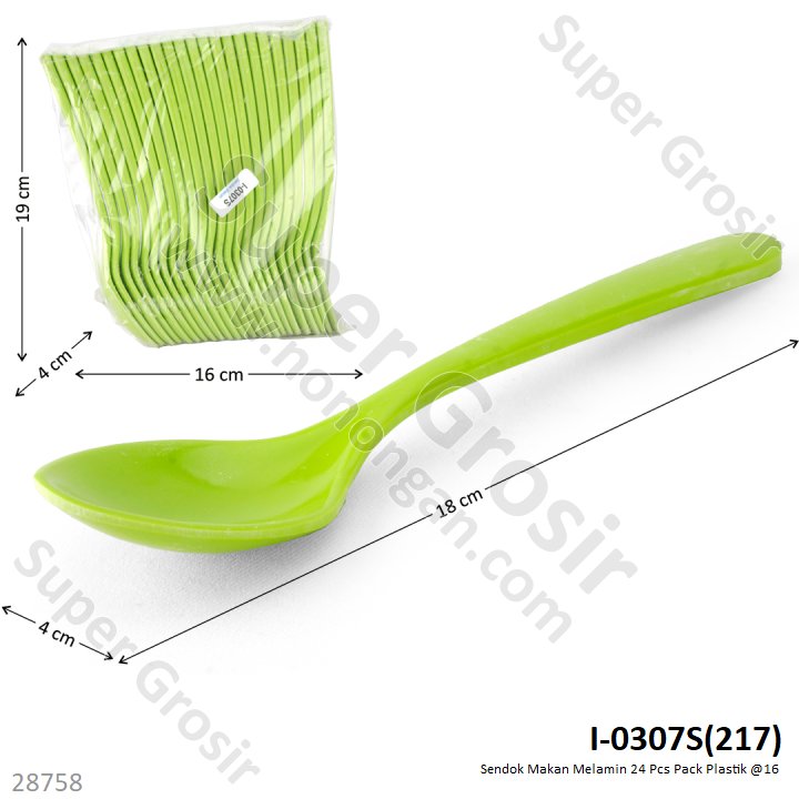 Sendok Makan Melamin 24 Pcs Pack Plastik @16
