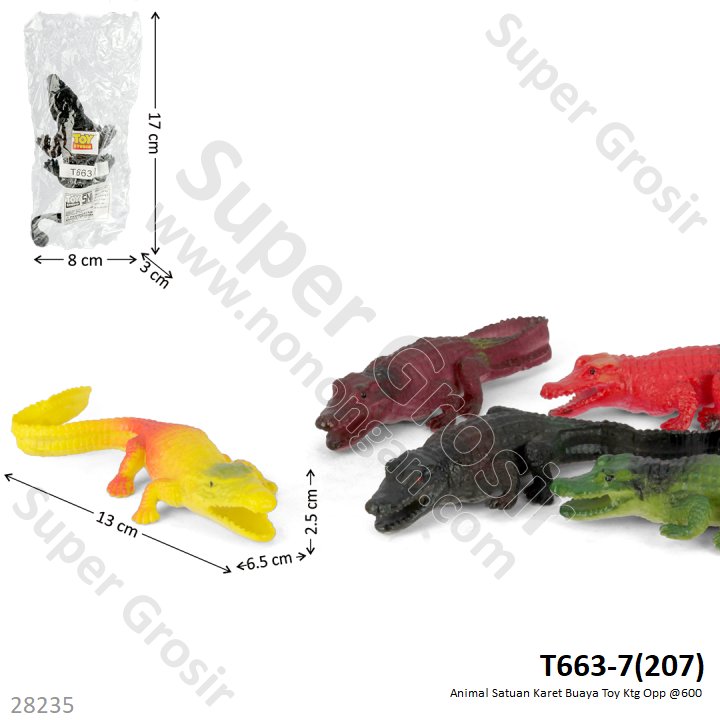 Hewan Buaya Karet Toy Ktg Opp @600