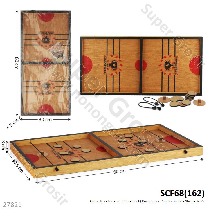 Game Toys Foosball (Sling Puck) Kayu Super Champions Ktg Shrink @35