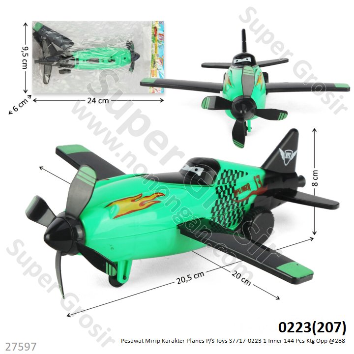 Pesawat Planes P/S Toys S7717-0223 1 Inner 144 Pcs Ktg Opp @288