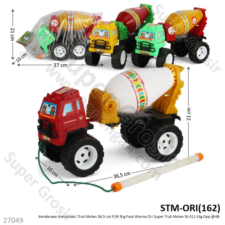 Truk Molen Roda Besar F/W 37 cm Warna Ori Super RJ-311 Ktg Opp @48