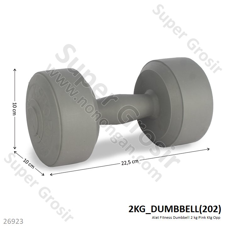 Dumbbell Abu-abu 2 Kg Ktg Opp @0