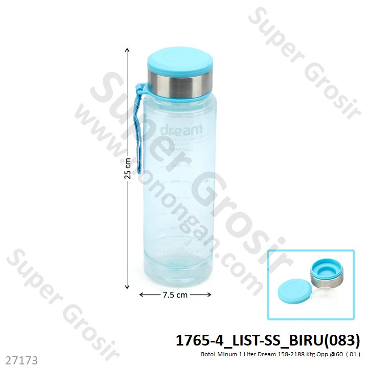 Botol Minum Dream 1 Liter 158-2188 Ktg Opp @60