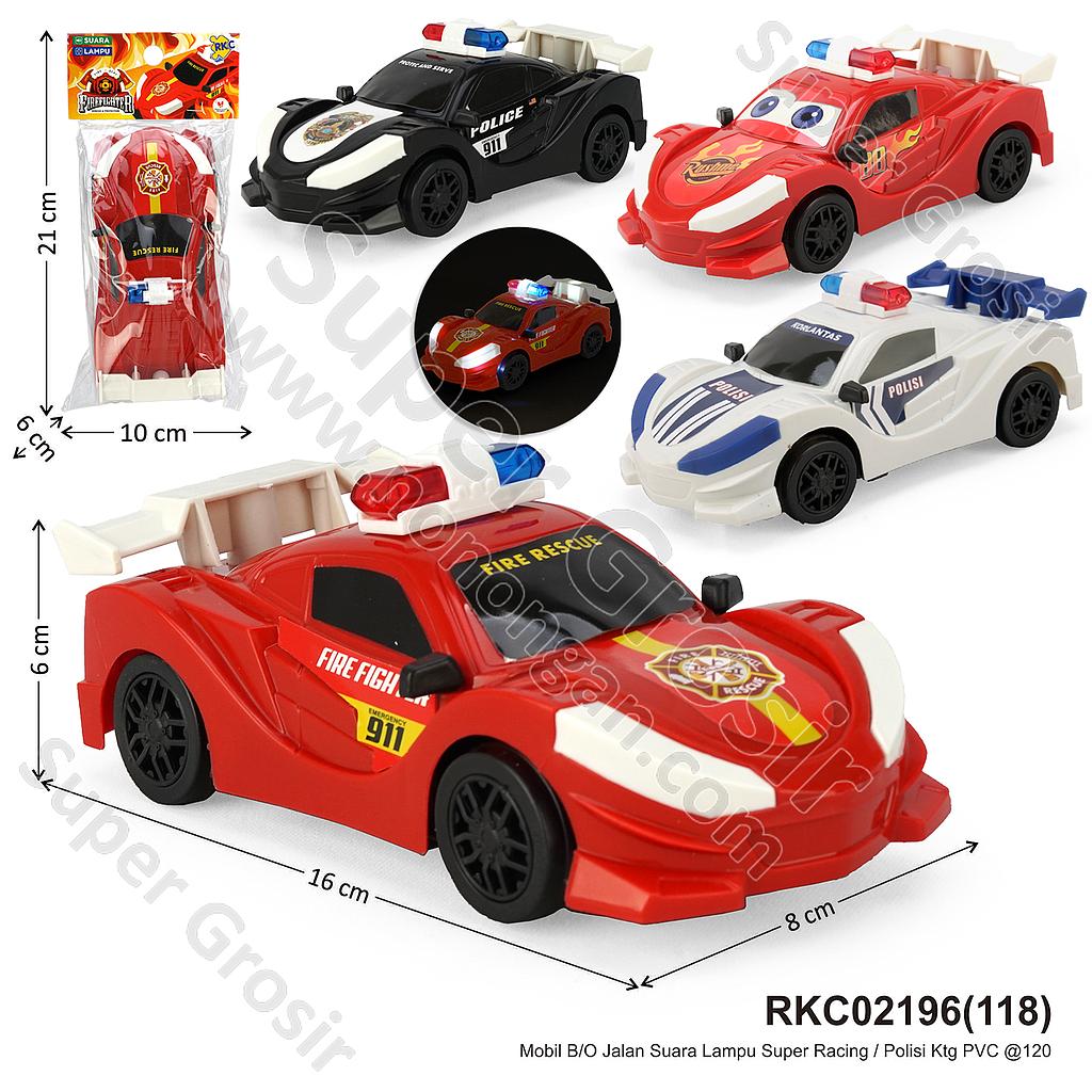 Mobil B/O Jalan Suara Lampu Super Racing / Polisi Ktg PVC @120