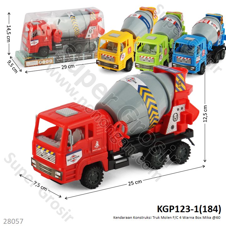 Truk Molen Tronton F/C 25 cm 4 Warna Box Mika @60