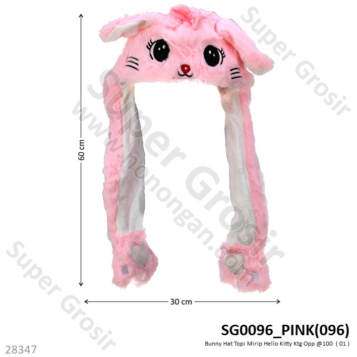Bunny Hat Topi Hello Kitty Ktg Opp @100