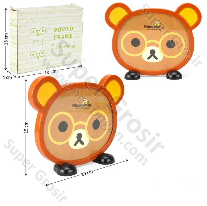 Frame Foto Kepala Rilakkuma Photo Frame Box @120