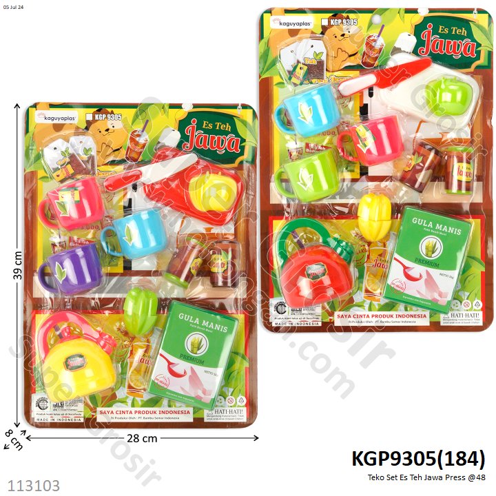 Masak-masakan Teko Set Buah Potong Es Teh Jawa Press @48
