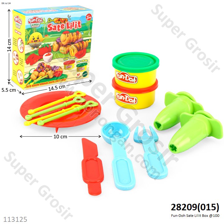 Fun-Doh Sate Lilit Box @100