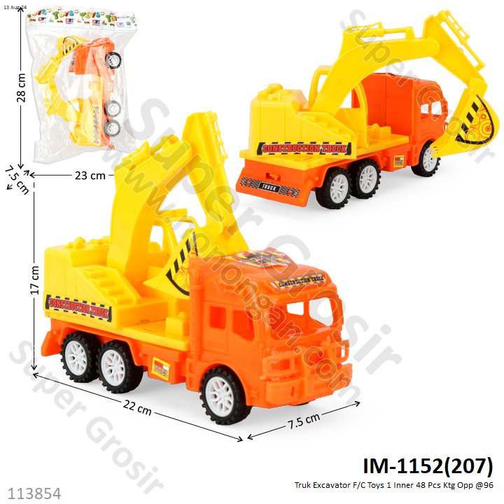 Truk Excavator F/C Toys 1 Inner 48 Pcs Ktg Opp @96