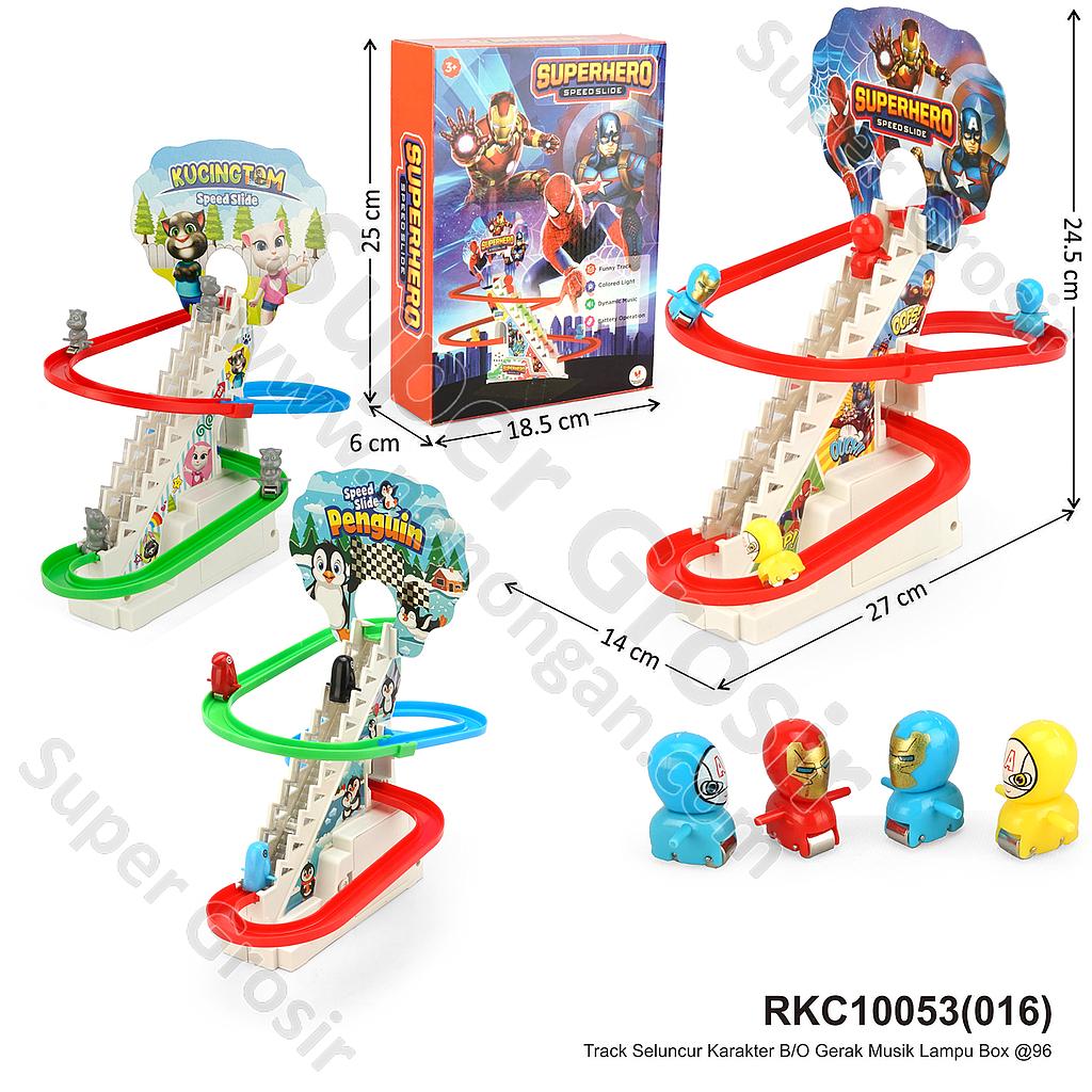 Track Seluncur Karakter B/O Gerak Musik Lampu Box @96