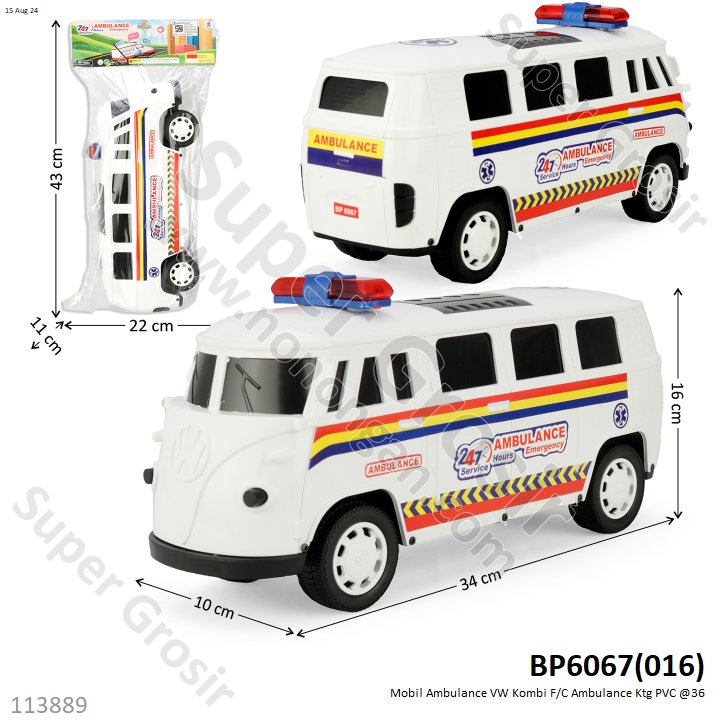 Mobil Ambulance VW Kombi F/C Ktg PVC @36