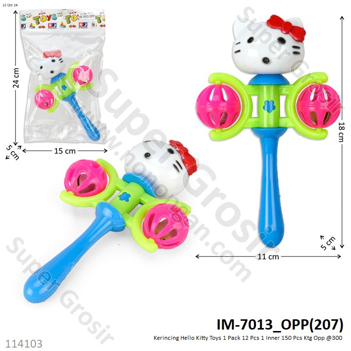 Kerincing Hello Kitty Toys 1 Pack 12 Pcs 1 Inner 150 Pcs Ktg Opp @300