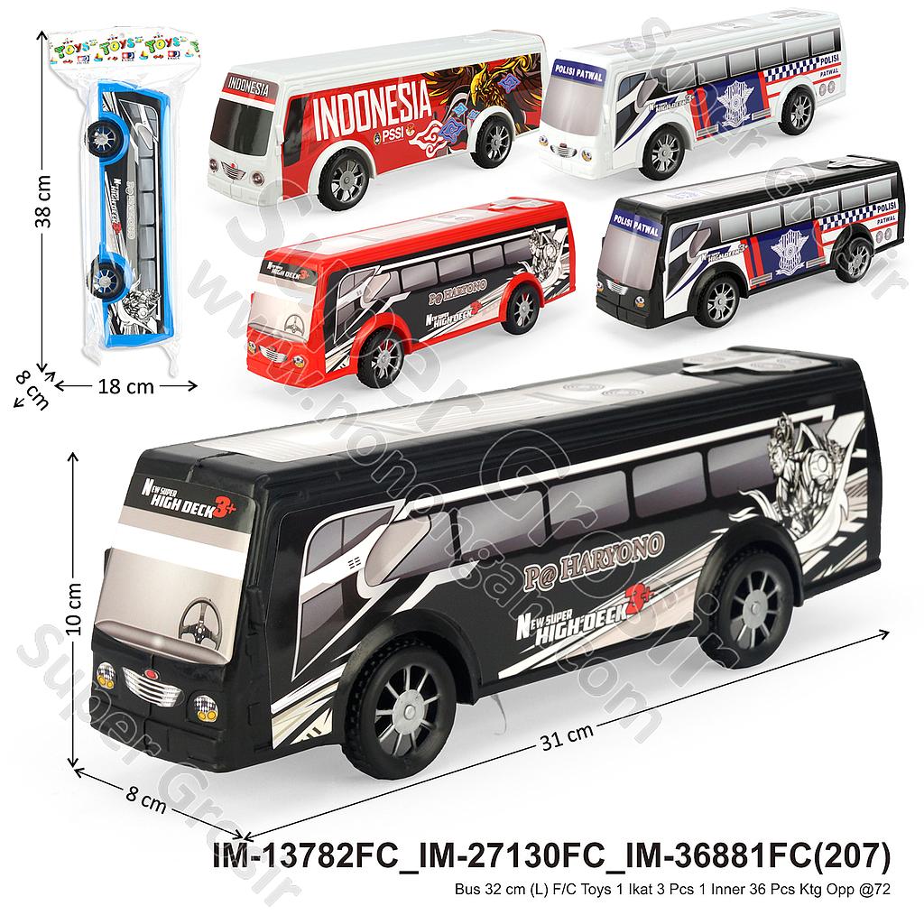 Bus F/C 32 cm (L) Toys 1 Ikat 3 Pcs 1 Inner 36 Pcs Ktg Opp @72