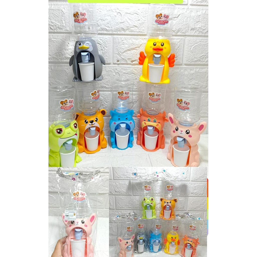 Perabot Dispenser Model Hewan + Gelas Toys 1 Inner 120 Pcs Ktg Opp @240