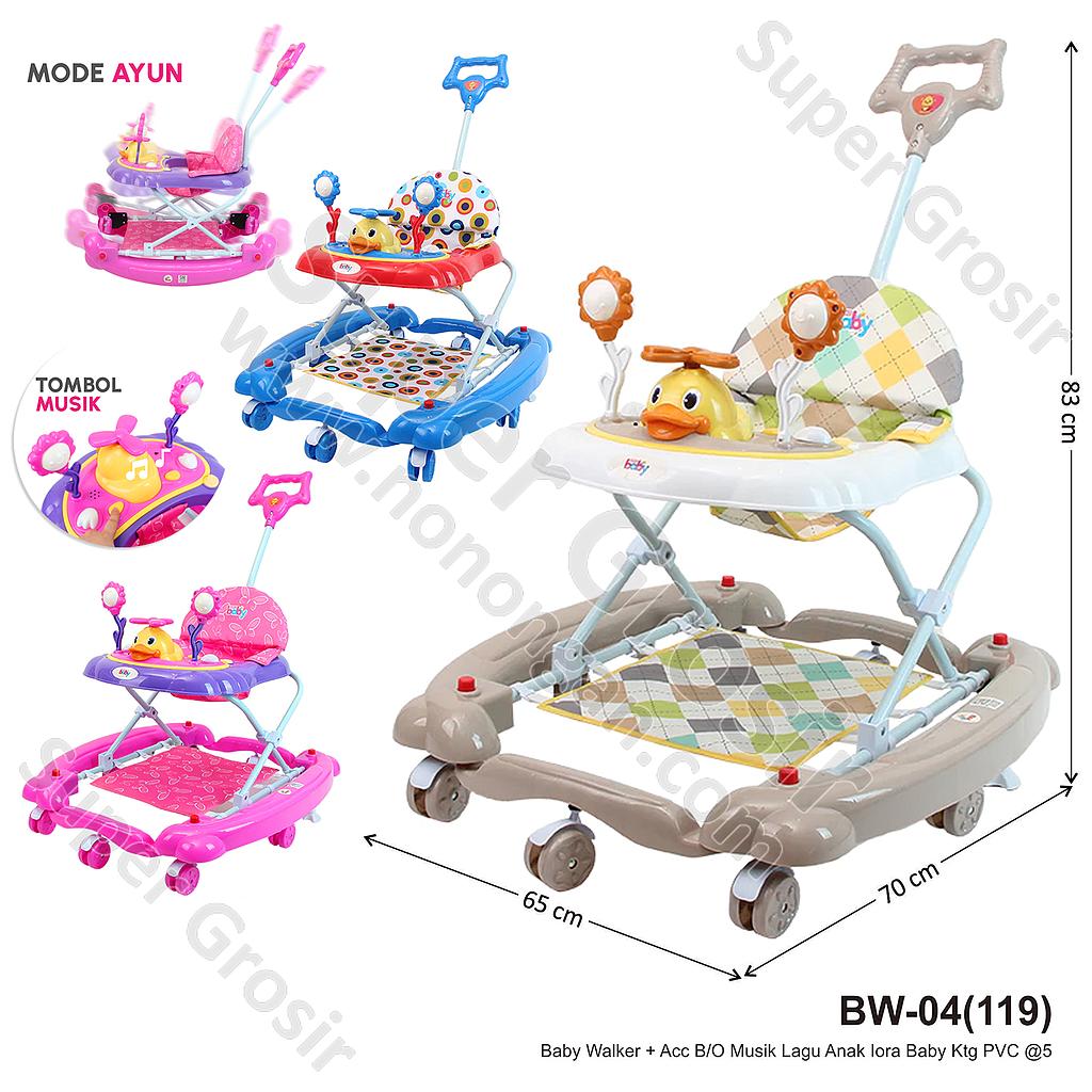 Baby Walker + Acc B/O Musik Lagu Anak Iora Baby Ktg PVC @5