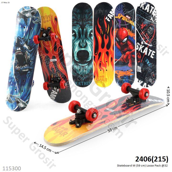 Skateboard M (59 cm) Loose Pack @32