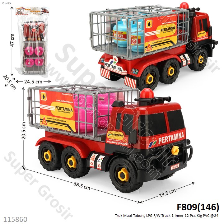 Truk Muat Tabung LPG F/W Truck 1 Inner 12 Pcs Ktg PVC @24