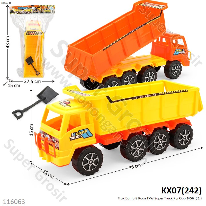 Truk Dump 8 Roda F/W Super Truck Ktg Opp @56