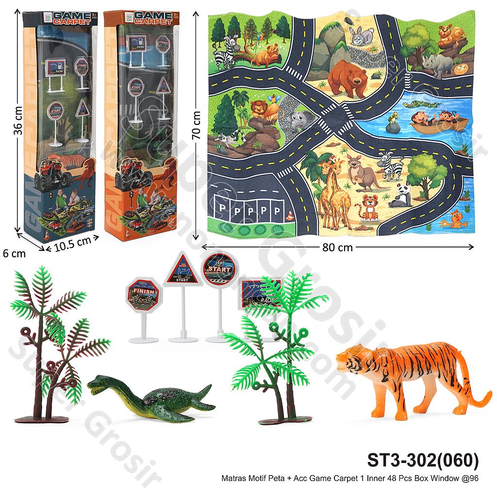 Matras Motif Peta + Acc Game Carpet 1 Inner 48 Pcs Box Window @96