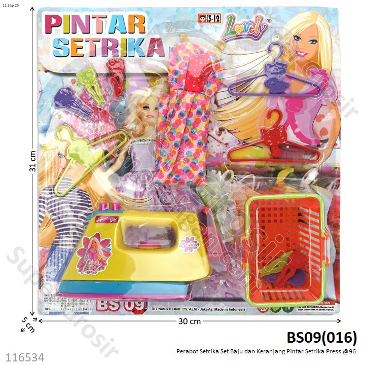 Perabot Setrika Set Baju dan Keranjang Pintar Setrika Press @96