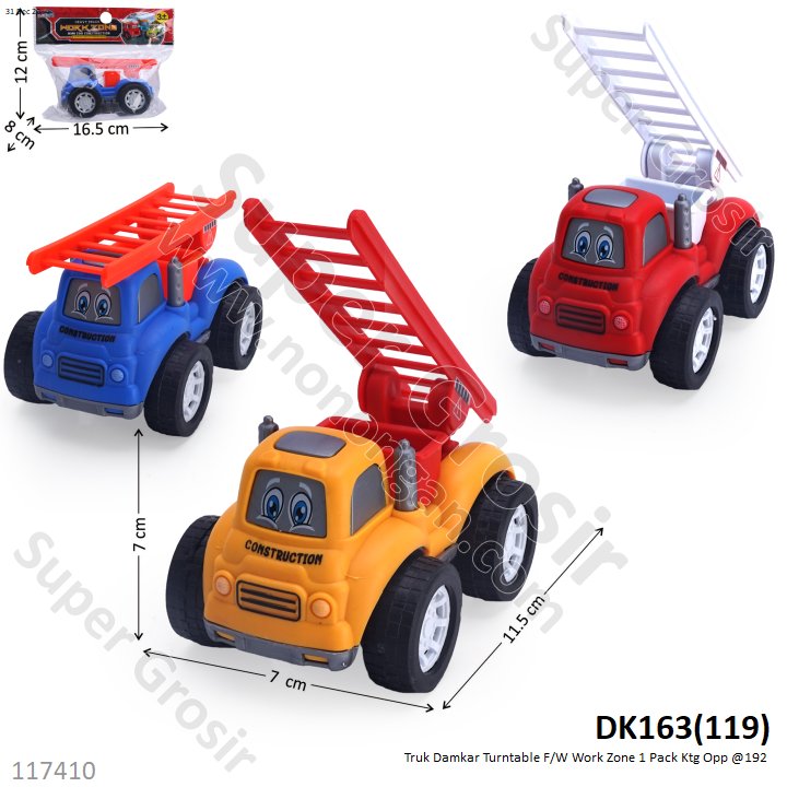 Truk Damkar Turntable F/W Work Zone 1 Pack Ktg Opp @192