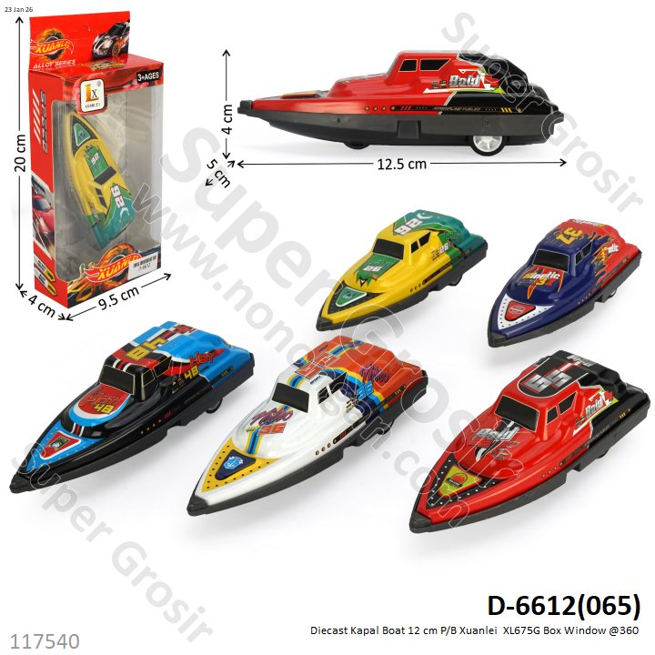 Diecast Kapal Boat 12 cm P/B Xuanlei  XL675G Box Window @360